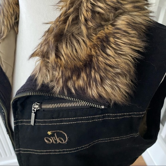 Orb Faux fur collar vest - vintage - Picture 3 of 8